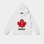 Dsquared2 Iconic WHITE/BLACK D2Kids Sport Edtn.05 Hoodie
