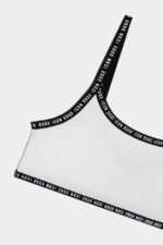 Dsquared2 Iconic WHITE/BLACK-DS2 Kids Sports Bra - Image 3
