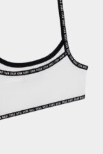 Dsquared2 Iconic WHITE/BLACK-DS2 Kids Sports Bra - Image 4