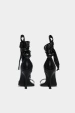 Dsquared2 Iconic WHITE Cassandra Heeled Sandals - Image 3
