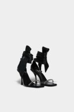 Dsquared2 Iconic WHITE Cassandra Heeled Sandals - Image 4