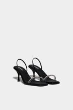Dsquared2 Iconic WHITE Cassandra Heeled Sandals D2 - Image 3