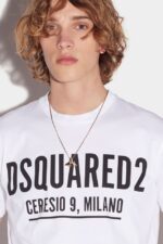 Dsquared2 Iconic WHITE Ceresio 9 Cool T-Shirt - Image 3