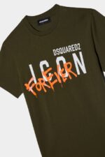Dsquared2 Iconic WHITE D2Kids Icon Forever T-Shirt - Image 4