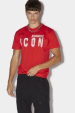 Dsquared2 Iconic WHITE/FANTASY Icon Spray Cool T-Shirt