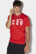 Dsquared2 Iconic WHITE/FANTASY Icon Spray Cool T-Shirt - Image 3