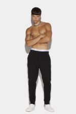Dsquared2 Iconic WHITE/FANTASY Icon Spray Ski Joggers - Image 2