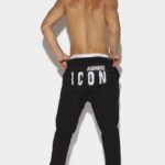 Dsquared2 Iconic WHITE/FANTASY Icon Spray Ski Joggers