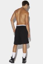 Dsquared2 Iconic WHITE Icon Relax Shorts - Image 2