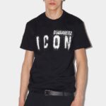 Dsquared2 Iconic WHITE Icon Spray Cool T-Shirt D2