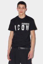 Dsquared2 Iconic WHITE Icon Spray Cool T-Shirt D2