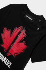 Dsquared2 Iconic WHITE Kids D2 T-Shirt - Image 4