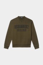 Dsquared2 Iconic WHITE/MILITARY GREEN Ceresio 9 Cool Sweater