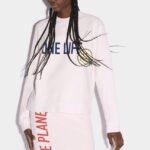 Dsquared2 Iconic WHITE/PINK Smiley Organic Cotton Cool Fit Sweatshirt D2