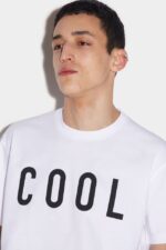 Dsquared2 Iconic WHITE/RED Cool T-Shirt - Image 3