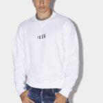 Dsquared2 Iconic WHITE/SKY Be Icon Sweatshirt D2
