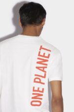 Dsquared2 Iconic WHITE Smiley Partially Recycled Cotton Cool Fit T-Shirt - Image 4