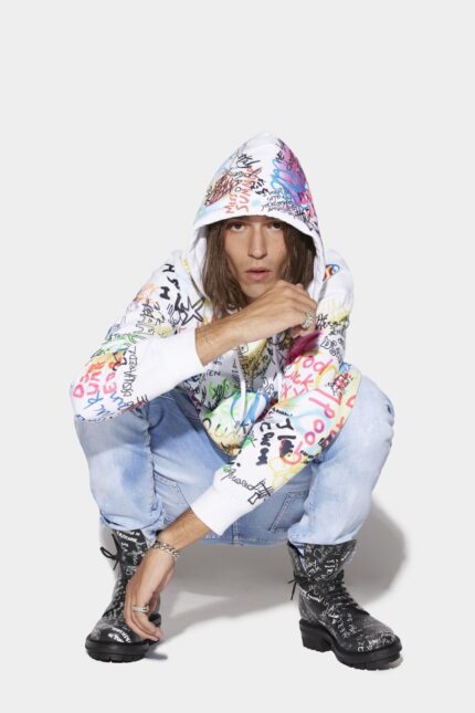 Dsquared2 Iconic Writings Cool Hoodie