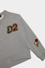 Dsquared2 Kids Sweatshirt GREY MELANGE - Image 3
