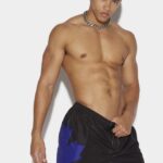 Dsquared2 Leaf Midi Boxer BLACK/BLACK