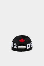 Dsquared2 Logo Baseball Cap BLACK D2 BLACK - Image 2