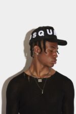 Dsquared2 Logo Baseball Cap BLACK D2 BLACK