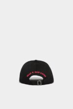 Dsquared2 Logo Baseball Cap D2 BLACK - Image 2