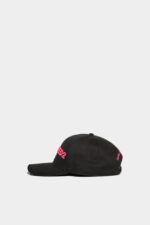 Dsquared2 Logo Baseball Cap D2 BLACK - Image 3