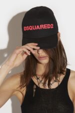 Dsquared2 Logo Baseball Cap D2 BLACK - Image 5