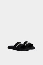 Dsquared2-Logo Slides BLACK/GREEN - Image 3