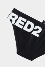 Dsquared2 Logo Swim Brief BLACK - Image 4