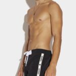 Dsquared2 Tape Midi Swim Boxer BLACK/NAVY